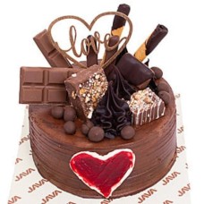 Chocolate Explosion Valentine Cake